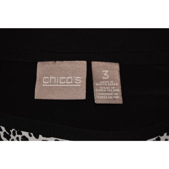 CHICO'S $55 Stretch Leopard Print Dolman Sleeve Blouse Chico's 3 / US XL - Picture 4 of 4